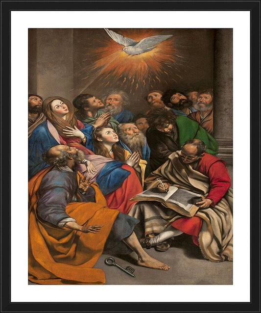 Wall Frame Black, Matted - Pentecost by Museum Art