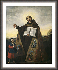 Wall Frame Espresso - Sts. Romanus of Antioch and Barulas by Museum Art