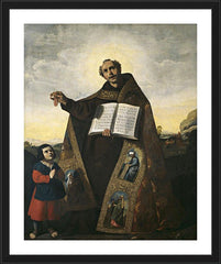 Wall Frame Black - Sts. Romanus of Antioch and Barulas by Museum Art