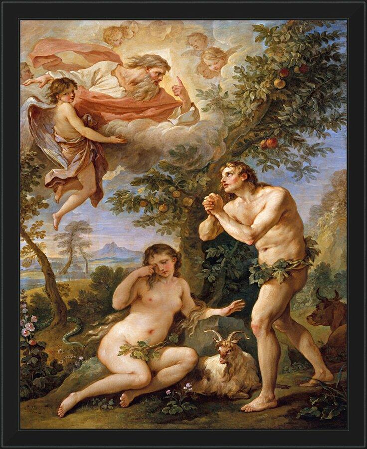 Wall Frame Black - Rebuke of Adam and Eve by Museum Art - Trinity Stores
