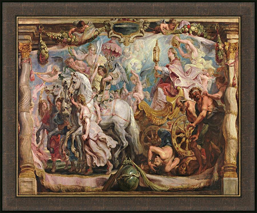 Wall Frame Espresso - Triumph of the Church by Museum Art