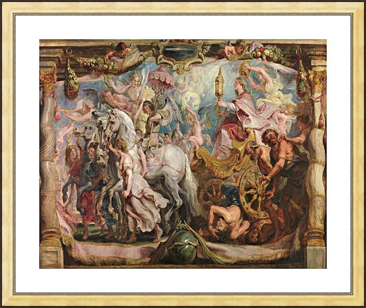 Wall Frame Gold, Matted - Triumph of the Church by Museum Art