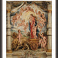 Wall Frame Espresso, Matted - Triumph of Divine Love by Museum Art