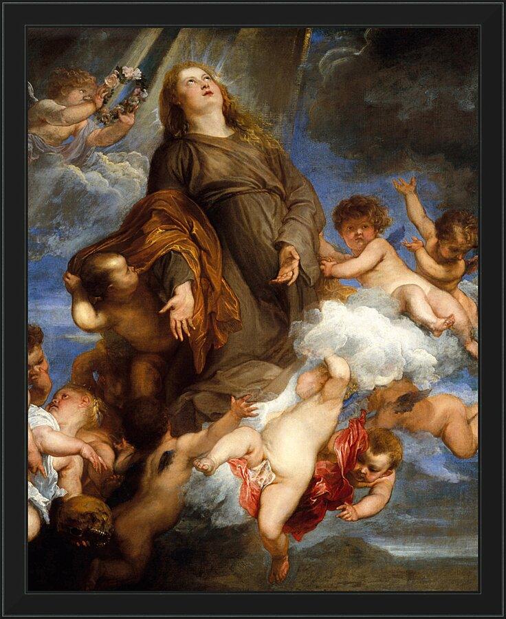 Wall Frame Black - St. Rosalia Interceding for Plague-stricken of Palermo by Museum Art - Trinity Stores