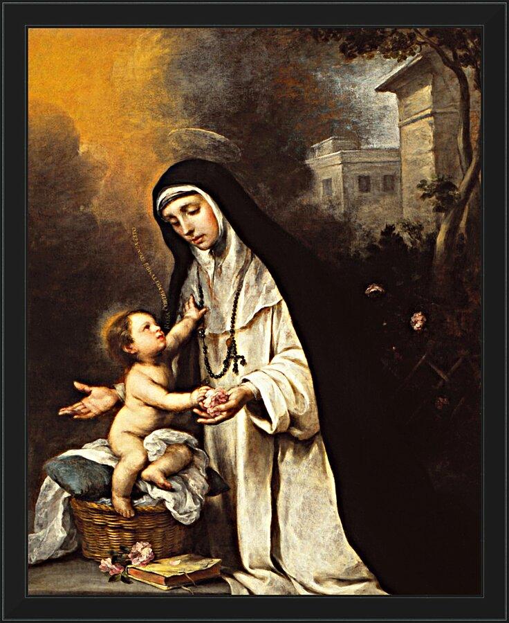 Wall Frame Black - St. Rose of Lima by Museum Art - Trinity Stores
