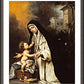 Wall Frame Espresso, Matted - St. Rose of Lima by Museum Art
