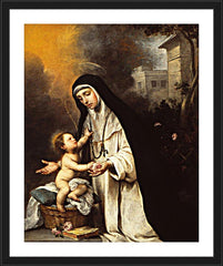 Wall Frame Black - St. Rose of Lima by Museum Art