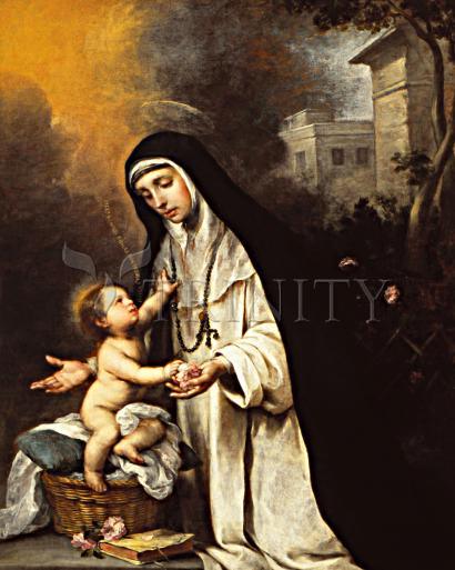 Wall Frame Gold, Matted - St. Rose of Lima by Museum Art