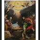 Wall Frame Black, Matted - Adoration of the Shepherds with St. Catherine of Alexandria by Museum Art - Trinity Stores