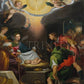 Wall Frame Espresso, Matted - Adoration of the Shepherds with St. Catherine of Alexandria by Museum Art - Trinity Stores