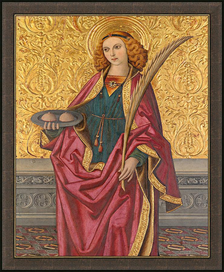 Wall Frame Espresso St. Agatha by Museum Art trinitystores