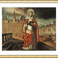 Wall Frame Gold, Matted - St. Genevieve by Museum Art - Trinity Stores