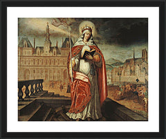 Wall Frame Black - St. Genevieve by Museum Art