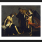 Wall Frame Black, Matted - St. Agatha Attended by St. Peter and Angel in Prison by Museum Art - Trinity Stores