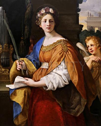 Wall Frame Gold, Matted - St. Cecilia by Museum Art - Trinity Stores