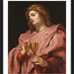 Wall Frame Black, Matted - St. John the Evangelist by Museum Art