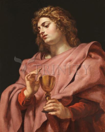 Wall Frame Espresso, Matted - St. John the Evangelist by Museum Art - Trinity Stores
