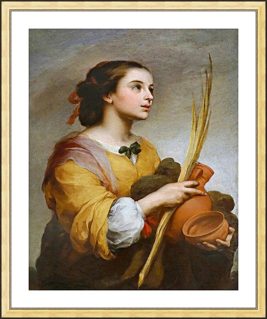Wall Frame Gold, Matted - St. Justa by Museum Art