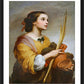 Wall Frame Black, Matted - St. Justa by Museum Art