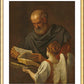 Wall Frame Gold, Matted - St. Matthew and Angel by Museum Art
