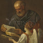 Wall Frame Espresso, Matted - St. Matthew and Angel by Museum Art - Trinity Stores