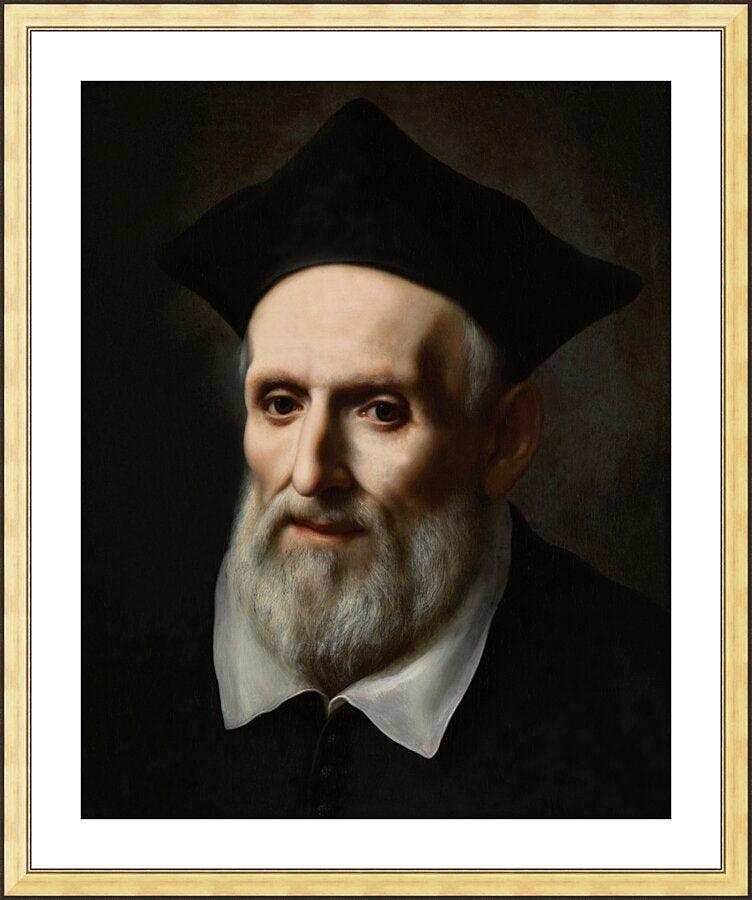 Wall Frame Gold, Matted - St. Philip Neri by Museum Art - Trinity Stores