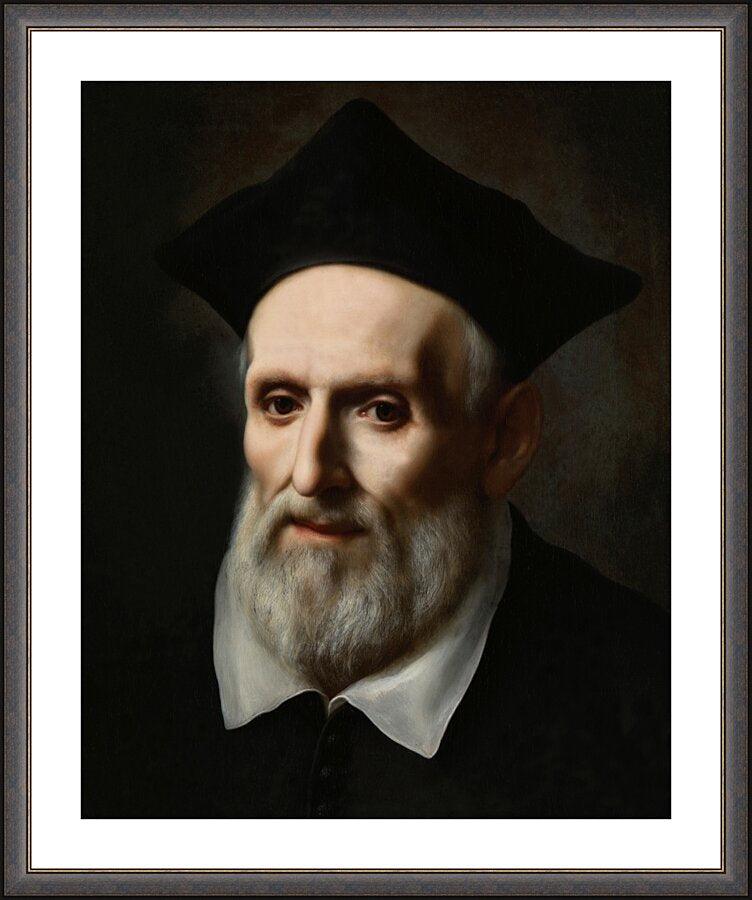 Wall Frame Espresso, Matted - St. Philip Neri by Museum Art - Trinity Stores