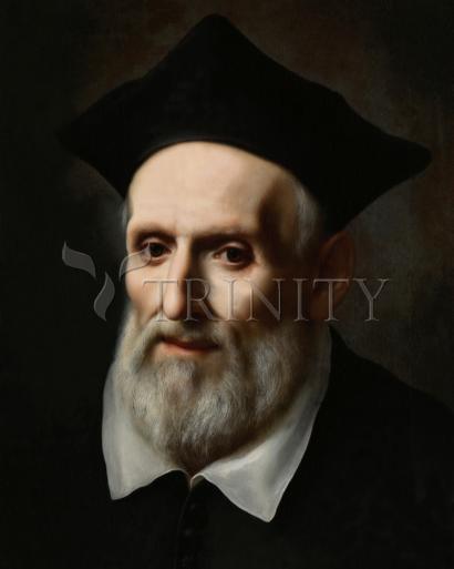 Wall Frame Black, Matted - St. Philip Neri by Museum Art - Trinity Stores
