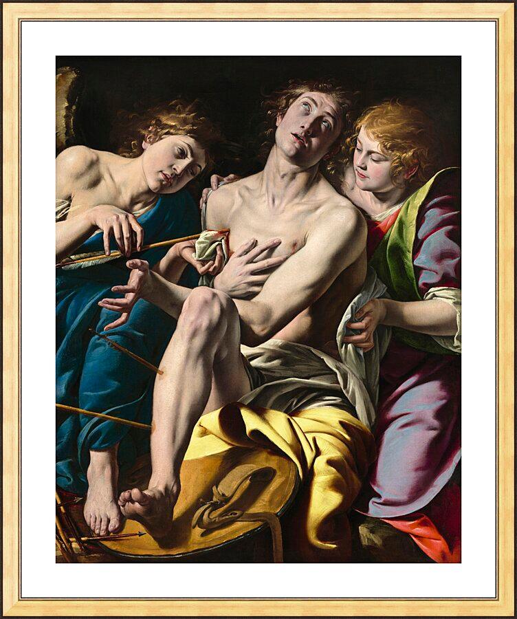 Wall Frame Gold, Matted - St. Sebastian by Museum Art - Trinity Stores