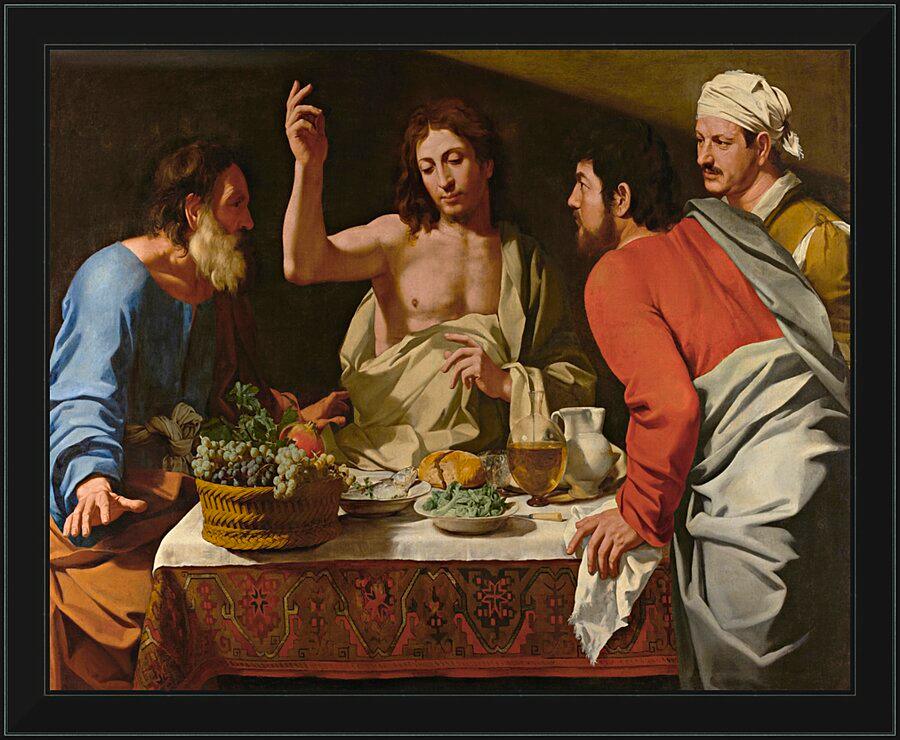 Wall Frame Black - Supper at Emmaus by Museum Art