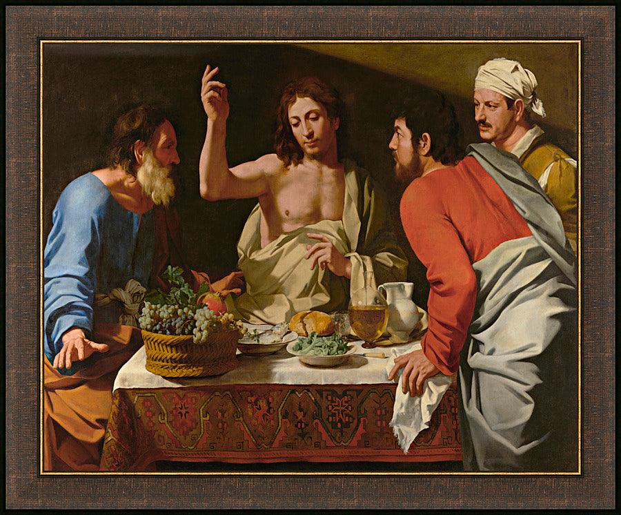 Wall Frame Espresso - Supper at Emmaus by Museum Art