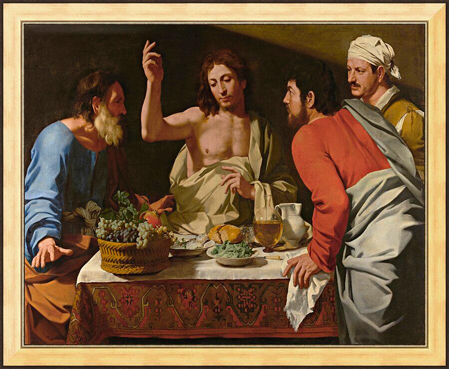 Wall Frame Gold - Supper at Emmaus by Museum Art