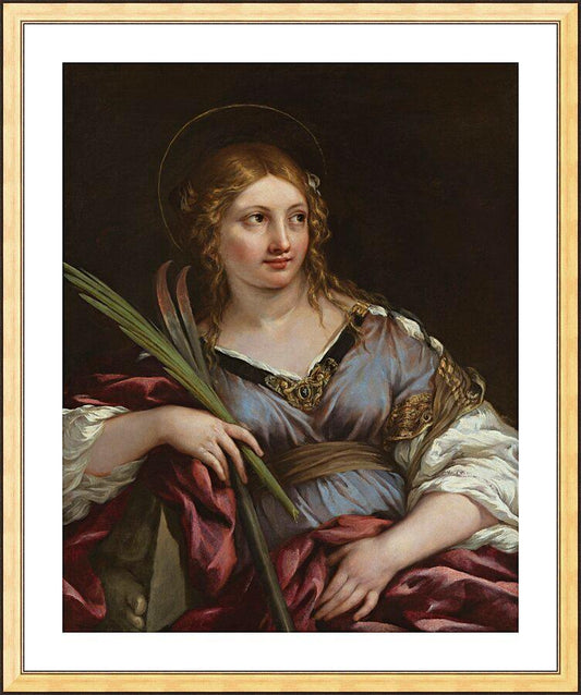 Wall Frame Gold, Matted - St. Martina by Museum Art