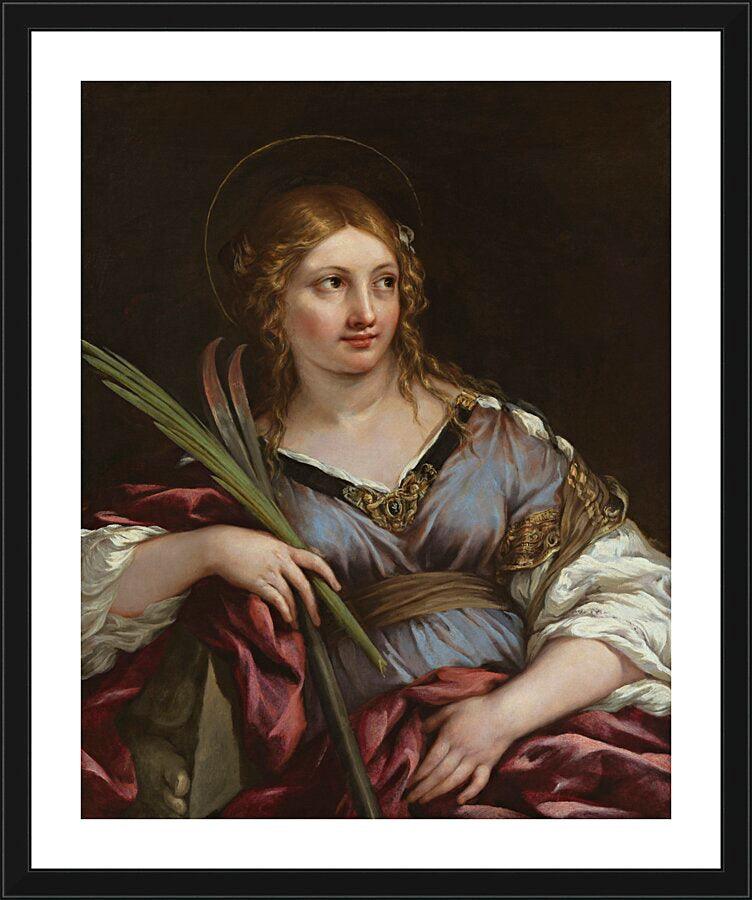 Wall Frame Black, Matted - St. Martina by Museum Art - Trinity Stores