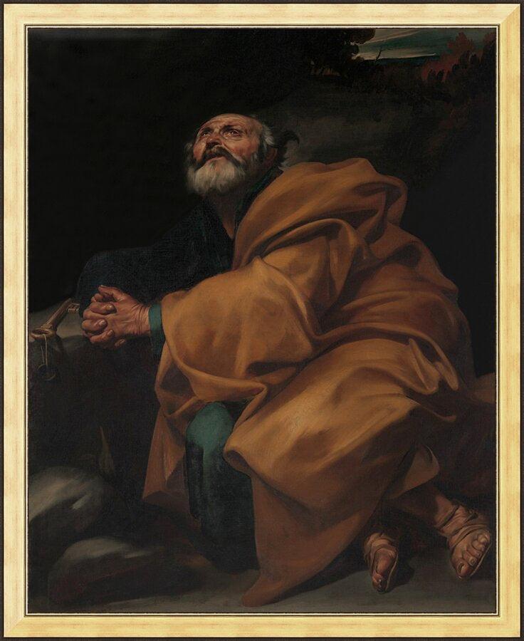 Wall Frame Gold - Tears of St. Peter by Museum Art