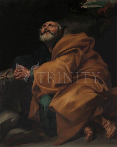 Wall Frame Gold, Matted - Tears of St. Peter by Museum Art - Trinity Stores