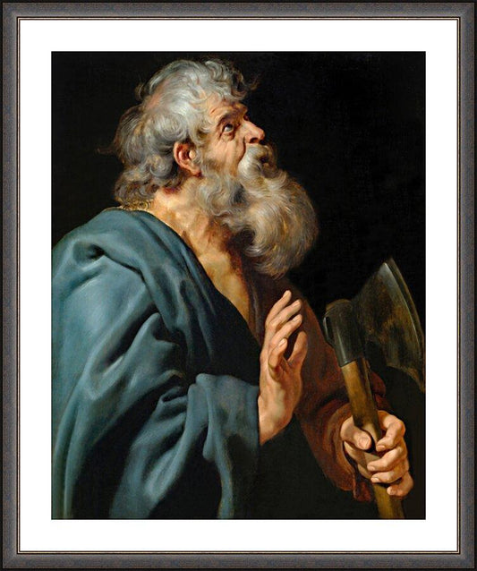 Wall Frame Espresso, Matted - St. Matthias the Apostle by Museum Art