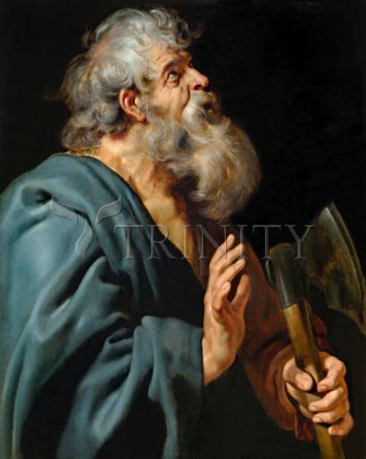Wall Frame Espresso, Matted - St. Matthias the Apostle by Museum Art - Trinity Stores