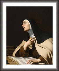 Wall Frame Espresso - St. Teresa of Avila by Museum Art