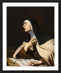 Wall Frame Black - St. Teresa of Avila by Museum Art