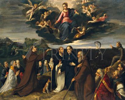 Canvas Print - Mary Adored by Saints by Museum Art - Trinity Stores