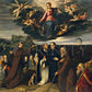 Wall Frame Black, Matted - Mary Adored by Saints by Museum Art - Trinity Stores