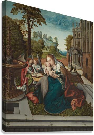 Canvas Print - Mary and Child with Angels by Museum Art