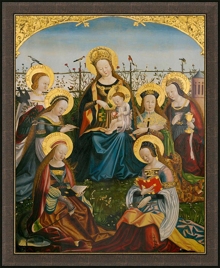 Wall Frame Espresso - Mary and Child with Saints by Museum Art