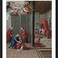 Wall Frame Black, Matted - Visitation and Birth of St. John the Baptist by Museum Art