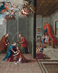 Metal Print - Visitation and Birth of St. John the Baptist by Museum Art