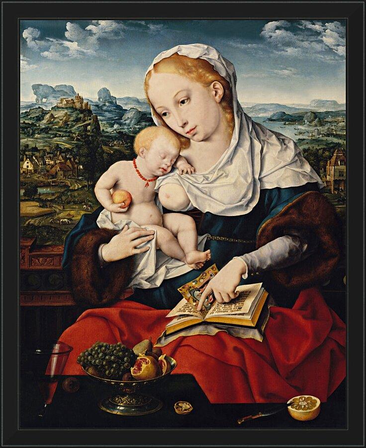 Wall Frame Black - Mary and Child by Museum Art
