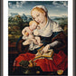 Wall Frame Espresso, Matted - Mary and Child by Museum Art
