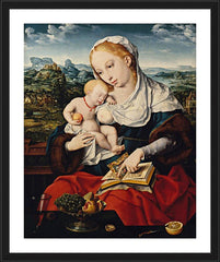 Wall Frame Black - Mary and Child by Museum Art