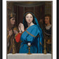 Wall Frame Black, Matted - Mary Adoring the Host by Museum Art